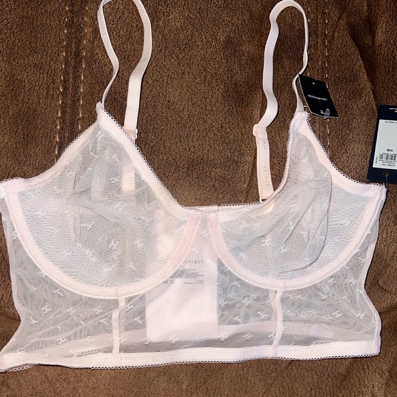 Sheer Pink Bralette Tommy Hilfiger 36B - Picture 1 of 3
